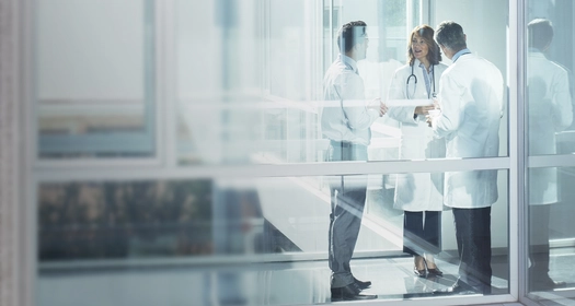 Gydytojai kalbasi ligonineje