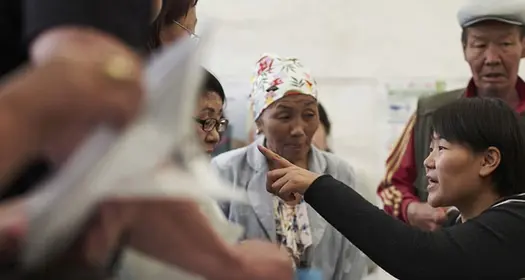 HCP in room with patients